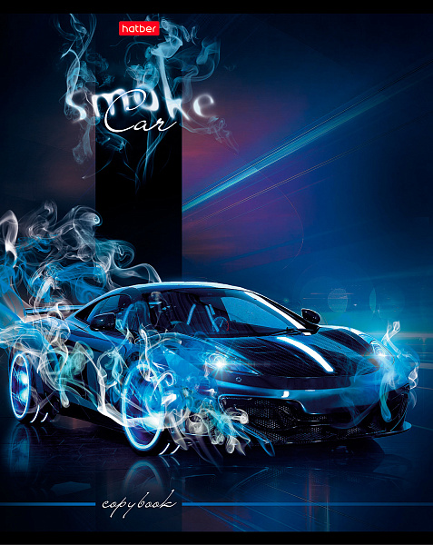 Тетрадь А5 48 листов в клетку, "АвтоСтихии", обложка мелованный картон, матовая ламинация, 3D-лак, 60 г/м2, ассорти