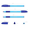 Ручка шариковая ErichKrause U-109 Stick&Grip Neon 1.0, Ultra Glide Technology, СИНЯЯ (в коробке по 50 шт.)
