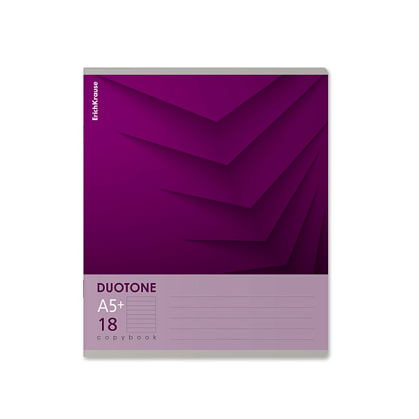 Тетрадь 18 л. лин. "Duotone Next" ассорти, ErichKrause (в плёнке по 10 шт.)_MIX-PACK