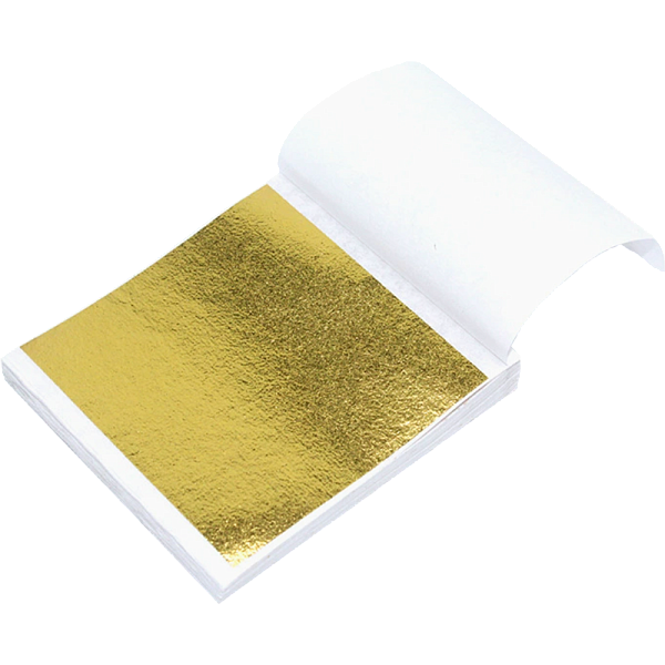 Поталь листовая "deVENTE. HOBBY CREATIVE" А7 (80x85 мм), 100 л, плотность бумаги для основы 55 г/м², пластиковый пакет, золотистая