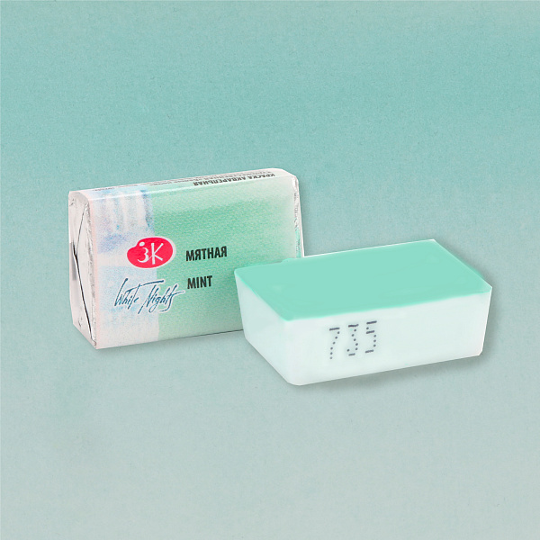 Акварель кювета 2,5 мл Мятная  Белые Ночи