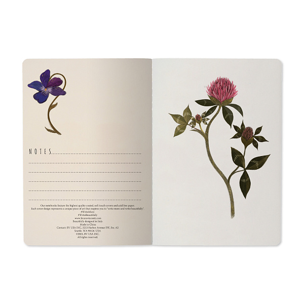 Тетрадь BV А5 40 л. лин. "FLORA.Symmetrical Flora"Bruno Visconti