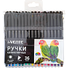 Набор ручек капиллярных "deVENTE. Drops" 36 цв. 0,4 мм, с круглым черным корпусом, в пластиковом блистере