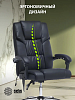 Кресло Cactus CS-CHR-OC02M-BK с вибромассажем черный эко.кожа крестов. сталь