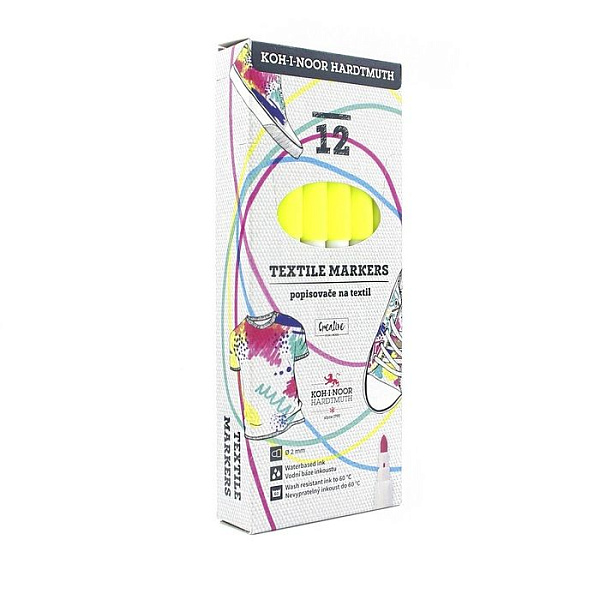 Маркер для ткани 2.0 мм Koh-I-Noor 3203, желтый