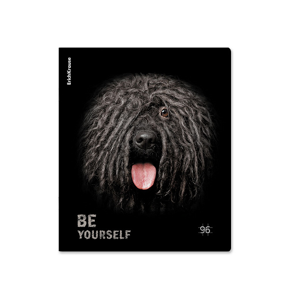 Тетрадь 96 листов в клетку "Собаки", матовая ламинация ErichKrause _MIX-PACK