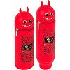 Пенал "deVENTE. Monster" 21(18)x6x6 см, фигурный, силиконовый, красный