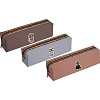 Пенал "deVENTE. Chic Style" 21x6x5 см, прямоугольный, плотная ткань twill, на молнии, с отделкой из клетчатой ткани, с аппликацией из каучука, ассорти 3 дизайна