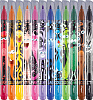 Фломастеры 12 цв. Maped COLOR'PEPS MONSTER с заблокиров. пишущим узлом, смываемые, 