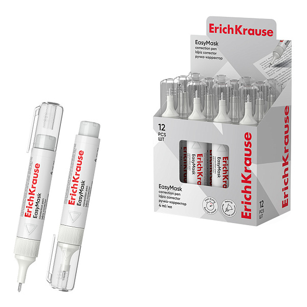 Корректирующая ручка 4 мл ErichKrause EasyMask, 