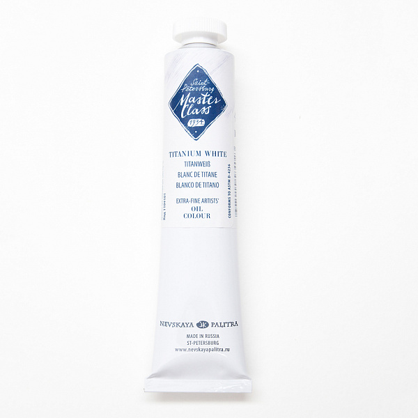 Масло Мастер Класс туба 46мл Белила титановые 