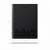 Тетрадь А5 80 л. кл. с пластиковой обложкой на спирали ErichKrause® MEGAPOLIS®, черный