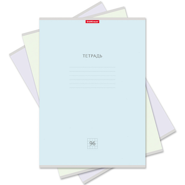 Тетрадь А4 96 л. кл. ErichKrause "Классика Pastel"  MIX-PACK