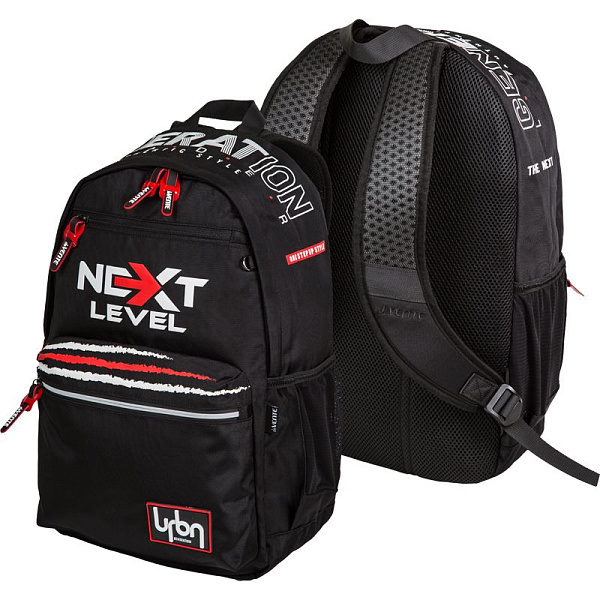 Рюкзак подростковый "deVENTE. Next Level" 44x31x20 см (19 л) 650 г, текстильный, 1 отд.на молнии, вентилируемая спинка и уплотненные лямки