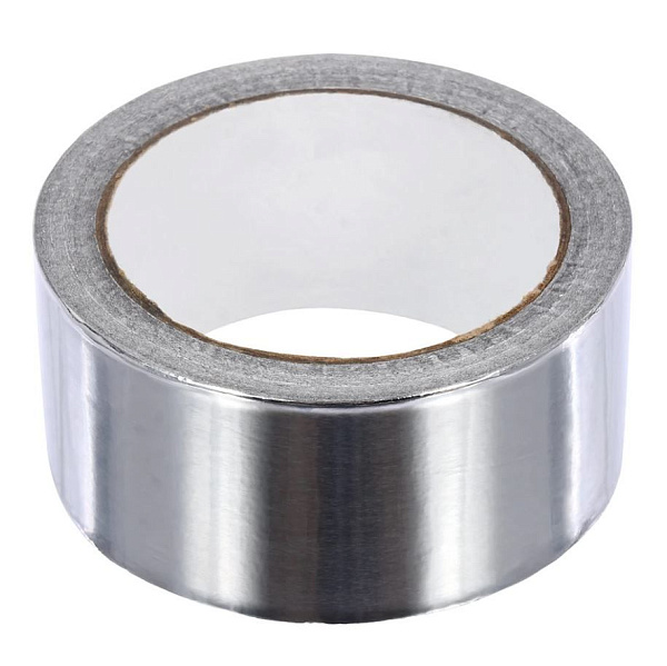 Клейкая лента алюминиевая 48мм*25м, 25 мкм, INDEX (спайка 6шт)