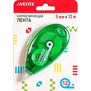 Корректир. лента 5мм х 12м "deVENTE" зеленый полупрозрачный корпус, фронтальный аппликатор