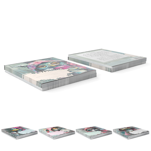 Тетрадь 24 листа в линию "Coffee Mania" ErichKrause (в плёнке по 10 шт.)_MIX-PACK