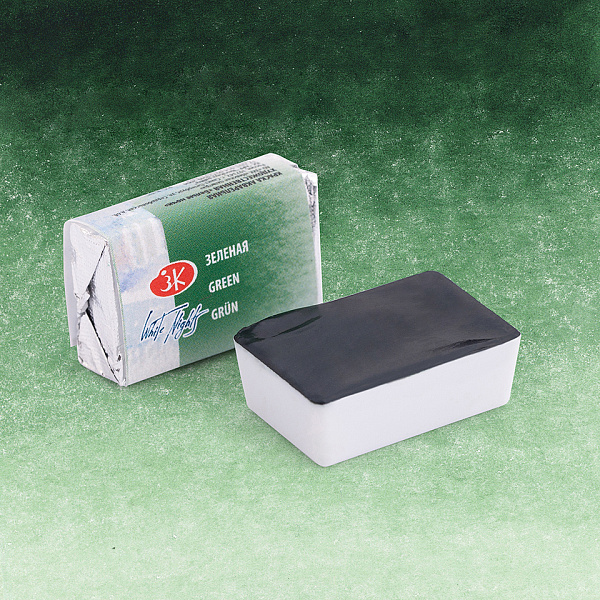 Акварель кювета 2,5 мл Зеленая  Белые ночи 