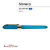 Ручка шарик. 0,5 мм "MONACO" синяя (бирюзовый корпус)
