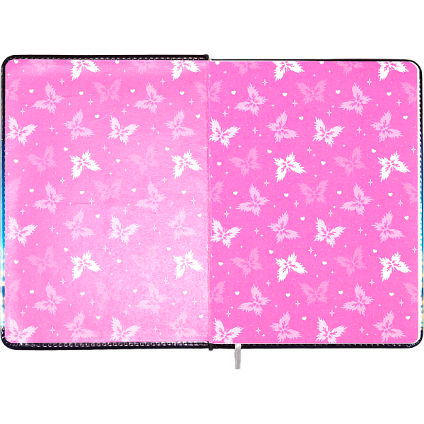 Записная книжка "deVENTE. Butterfly Dreams" B6 (120 ммx170 мм) 160 стр, белая бумага 70 г/м² в клетку, печать в 1 краску, твердая обложка из искусственной кожи с поролоном, цветная печать, тиснение фольгой, цветной форзац, закругленные уголки, отстро