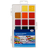 Акварель 18 цветов Гамма "Классическая", без кисти, пластиковая упаковка, евпроподвес