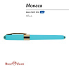 Ручка шарик. 0,5 мм "MONACO" синяя (небесно-голубой корпус)