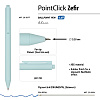 Ручка шариковая автомат. 0,38 мм "PointClick.ZEFIR", СИНЯЯ (4 цвета корпуса)