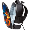 Рюкзак "Attomex. Optima. No Limits" школьный жесткий 37x28x18 см (17 л) вес 700 г, плотный износостойкий полиэстер с водоотталкивающей пропиткой, 1 отделение на молнии с разделителями для учебников c фиксатором на липучке, 2 боковых кармана сеткой на