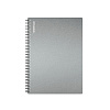Тетрадь 80 листов в клетку пластиковая обложка на спирали "Ice Metallic", ErichKrause А5 MIX-PACK