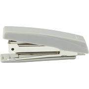 Степлер на 18 л. № 10 "Attomex" усиленный, пластик., со встроен. антистеплером, серый