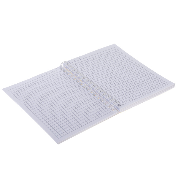 Записная книжка А6 80 листов клетка на гребне "Серый агат" 80г/кв.м перфорация на отрыв  Обл. мел.картон ламинация СОФТ ТАЧ НЬЮТОН ПАСТЕЛЬ