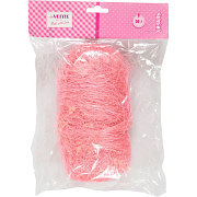 Волокно сизалевое натуральное "deVENTE" 50 г, светло-розовое, в пластиковом пакете с блистерным подвесом