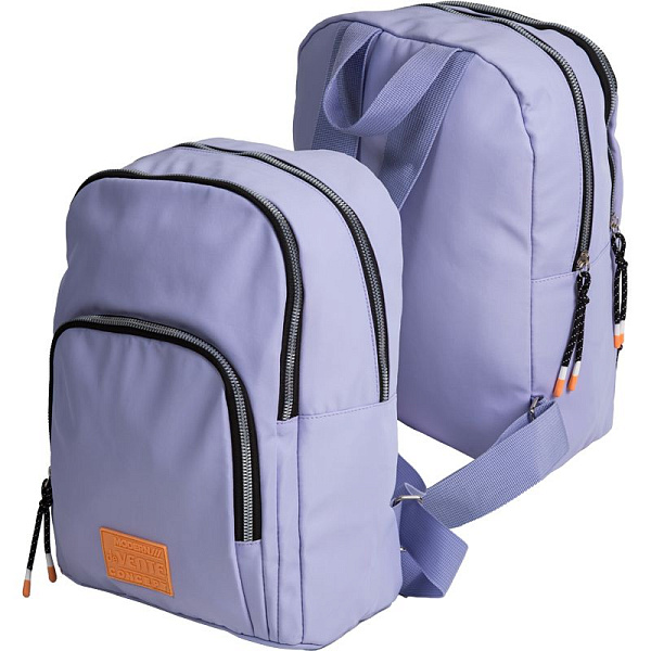 Рюкзак "deVENTE. Modern Concept" подростковый 34x25x14 см (12 л) вес 300 г, высококачественный нейлон, тракторная серебристая молния, уплотненная спинка и уплотненные лямки, 2 отделения на молнии, 1 передний карман на молнии, внутри уплотненный карма