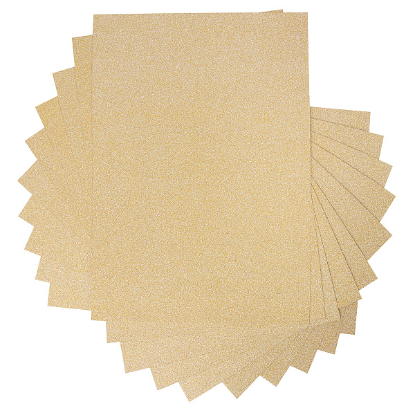 Бумага цветная глиттерная "VISTA-ARTISTA"  250 г/м2 A4 21 х 29.7 см. 02 - под золото (gold)