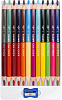 Карандаши 24 цв. Луч "Классика" 12шт./24цв. трехгранные двусторонние утолщенные с точилкой (К)
