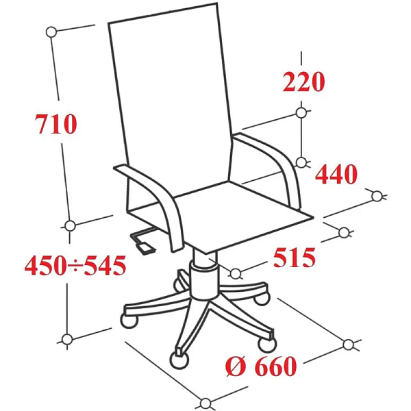 Кресло для руководителя VB_EChair-510 TW сетка/ткань черный хром