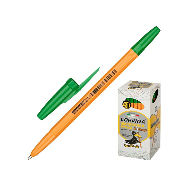 Ручка шариковая 1 мм "51 Vintage" "Corvina". 40163/04G цвет чернил: зелёный