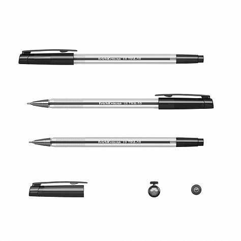 Ручка шариковая ULTRA L-10 черная