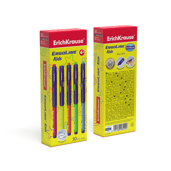 Ручка шариковая  ErichKrause Ultra Glide ErgoLine Kids Ultra Glide Technology, цвет  чернил синий