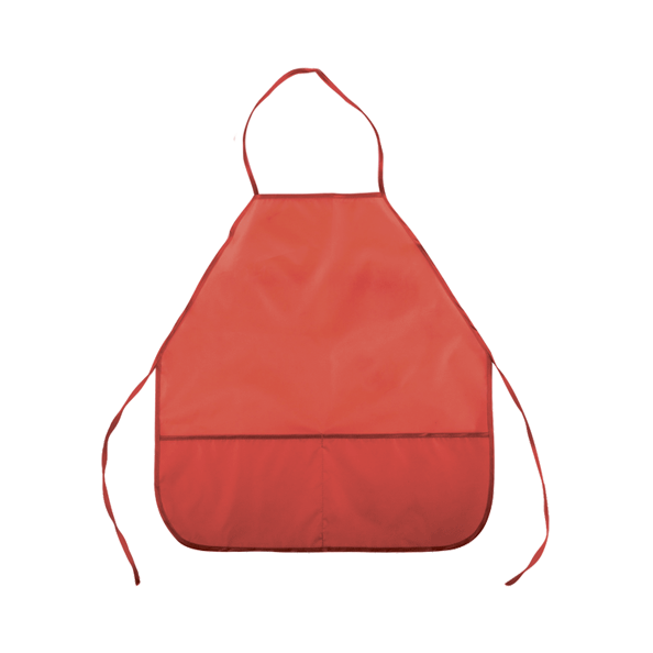 Накидка для труда 45*54 (M) 3 кармана "deVENTE" красный, водоотталк.ткань 