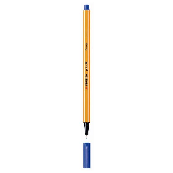 Ручка капиллярная Stabilo Point 88 синяя