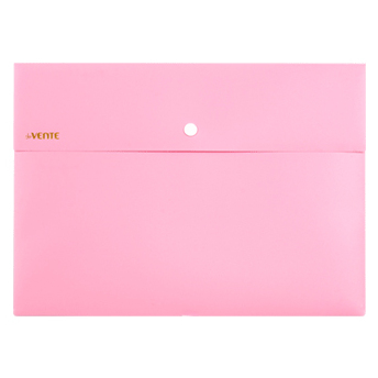 Папка-конверт на кн. А4 "deVENTE. Pastel" 350 мкм, фактура "песок" внешний карман, розовый