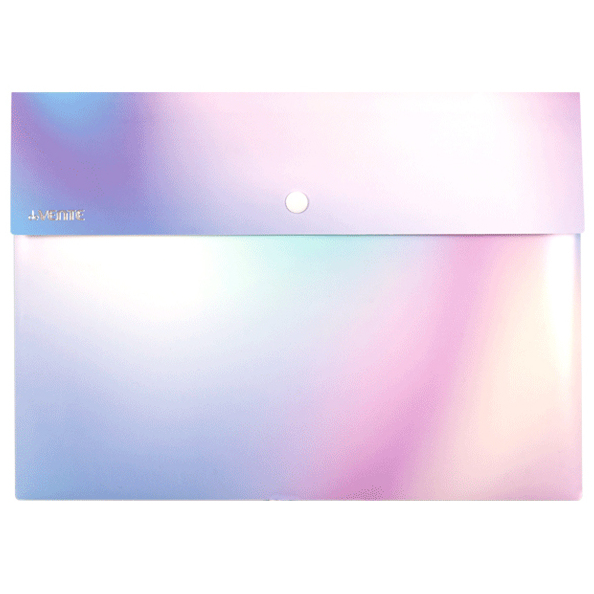 Папка-конверт на кн. А4 "deVENTE. Rainbow" 350 мкм, гладкая фактура, непрозрачный голубой с розовым