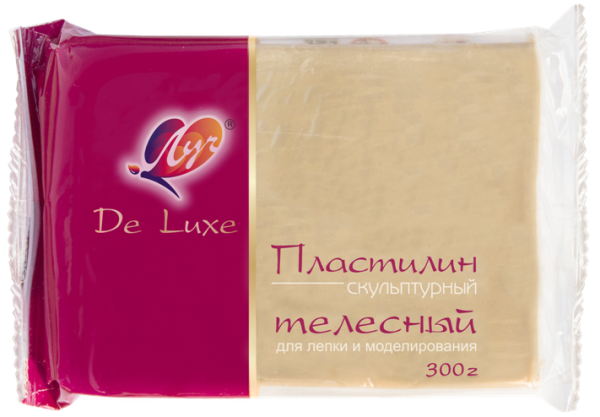 Пластилин скульптурный 300 г. (телесного цвета) Луч