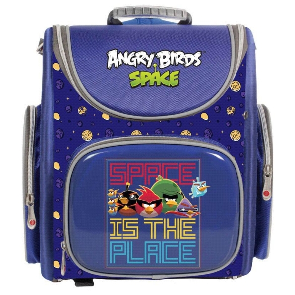 Ранец раскладной Hatber COMPACT "Angry Birds" жесткая форма (38х28х18 см)