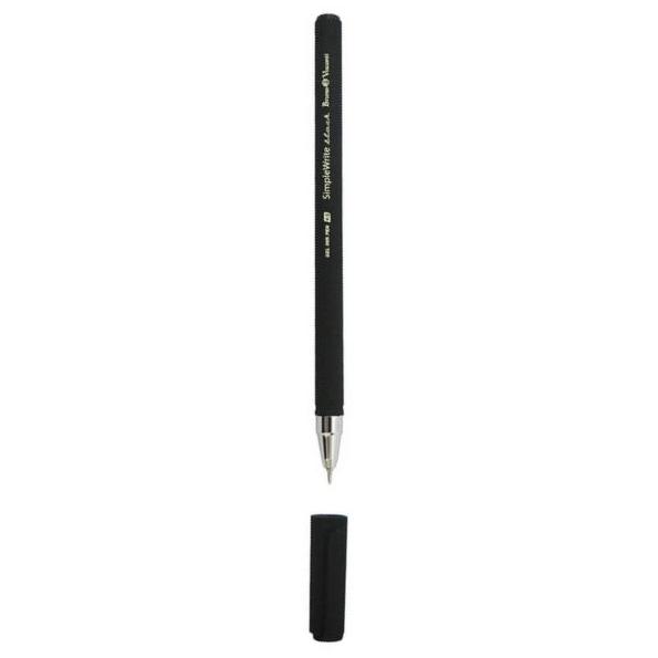 Ручка гелевая 0,5 мм SimpleWrite BLACK черная