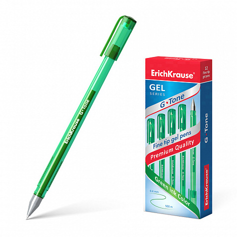 Ручка гелевая 0,5 мм ErichKrause® G-Tone зелёная