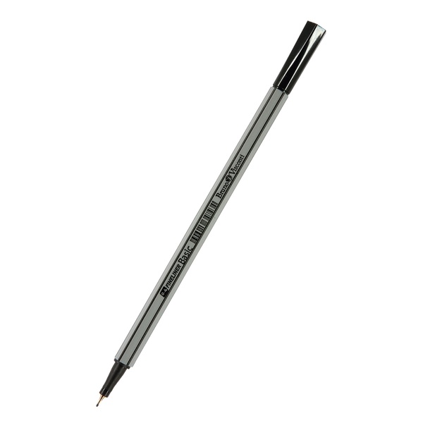 Ручка капиллярная 0,4 мм BASIC, ЧЕРНАЯ (файнлайнер)