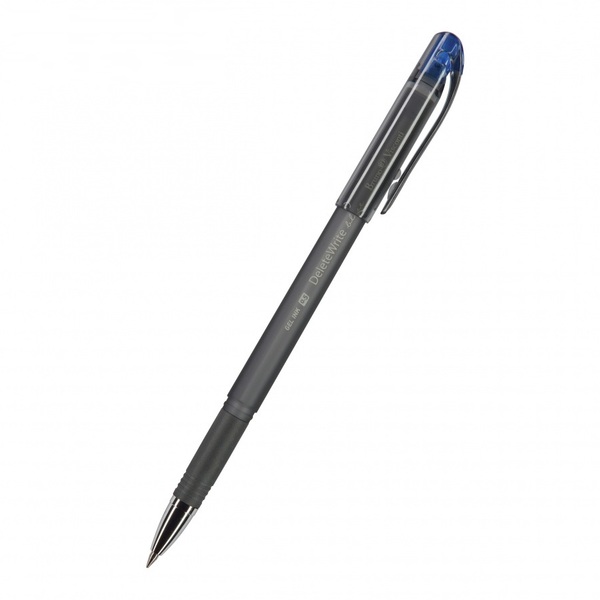 Ручка со стираемыми чернилами "DeleteWrite Ice"  0.5 мм, полупрозрачный корпус, СИНЯЯ