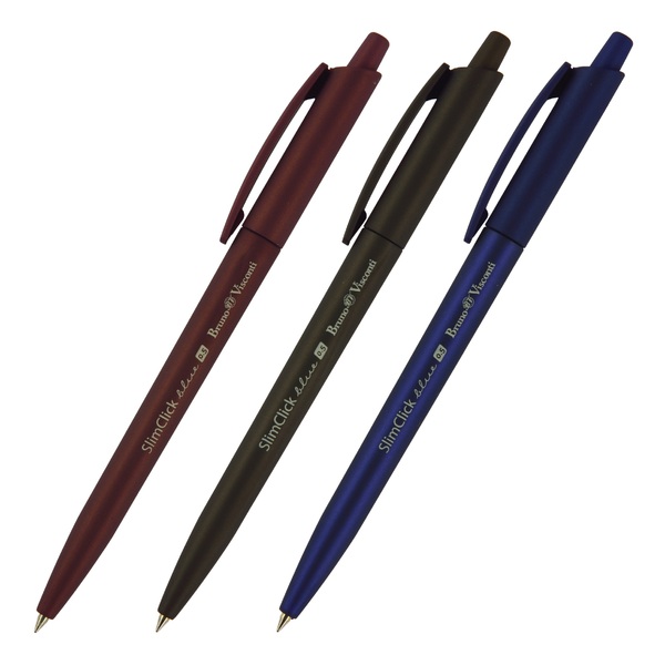 Ручка шариковая автомат 0,5 мм SlimClick.ORIGINAL, Синяя (3 цвета корп)